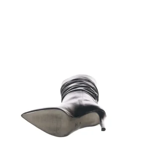 Osmose Shoes Boots - Bottines-ALIE Botte Plissée : Cuir Noir