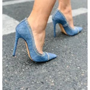 Osmose Shoes Escarpins-Andrea escarpin jeans talon aiguille
