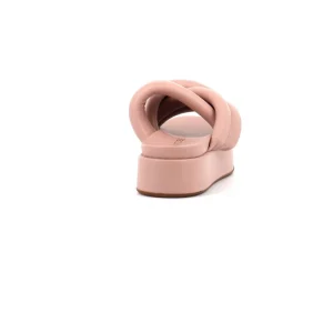 Osmose Shoes Sandales & Nu-Pieds-BIBI SANDALE PLATE CUIR VIEUX ROSE