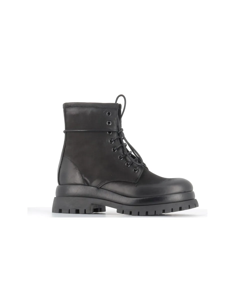 Osmose Shoes Bikers | Boots - Bottines-BIKER DRAMA CUIR NOIR