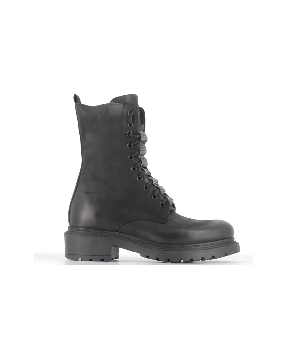 Osmose Shoes Bikers | Boots - Bottines-BIKER PATRAS CUIR NOIR
