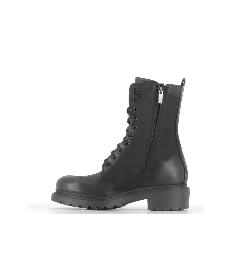 Osmose Shoes Bikers | Boots - Bottines-BIKER PATRAS CUIR NOIR