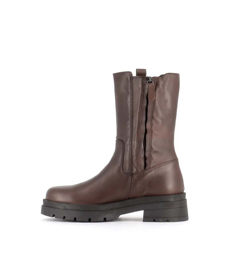 Osmose Shoes Boots - Bottines-BOOTS DONA22 CUIR MARRON