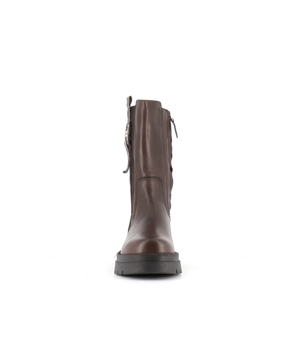 Osmose Shoes Boots - Bottines-BOOTS DONA22 CUIR MARRON