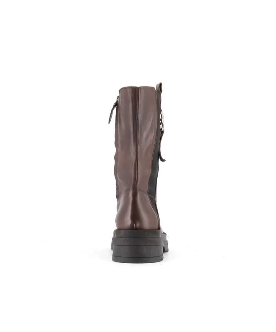 Osmose Shoes Boots - Bottines-BOOTS DONA22 CUIR MARRON