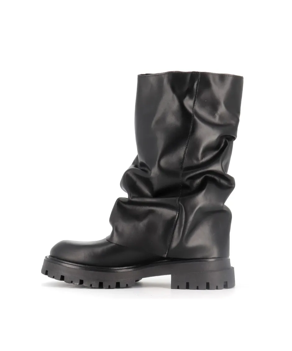Osmose Shoes Boots - Bottines-BOTTE BILBAO CUIR NOIR
