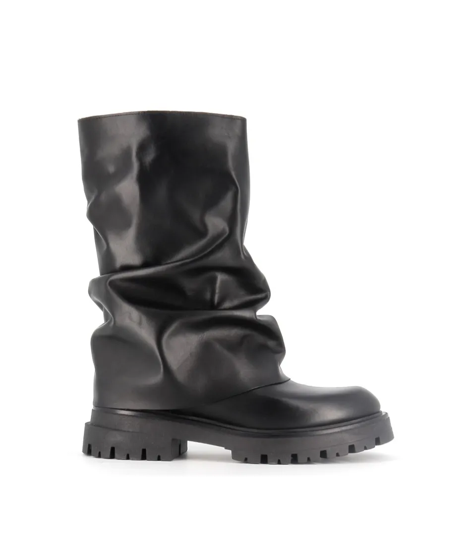 Osmose Shoes Boots - Bottines-BOTTE BILBAO CUIR NOIR