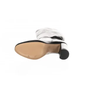 Osmose Shoes Bottes-Botte Cuir Noir à Boud Rond & à Talon