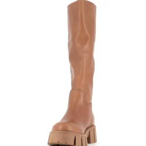 Osmose Shoes Bikers | Bottes-Botte Ferouz Cuir Camel à Semelle Crantée