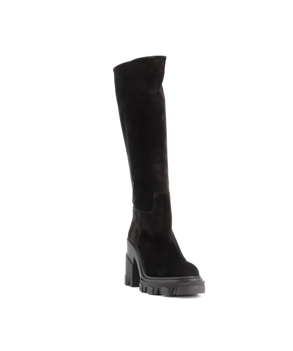 Osmose Shoes Bottes-BOTTE MALEK DAIM NOIR