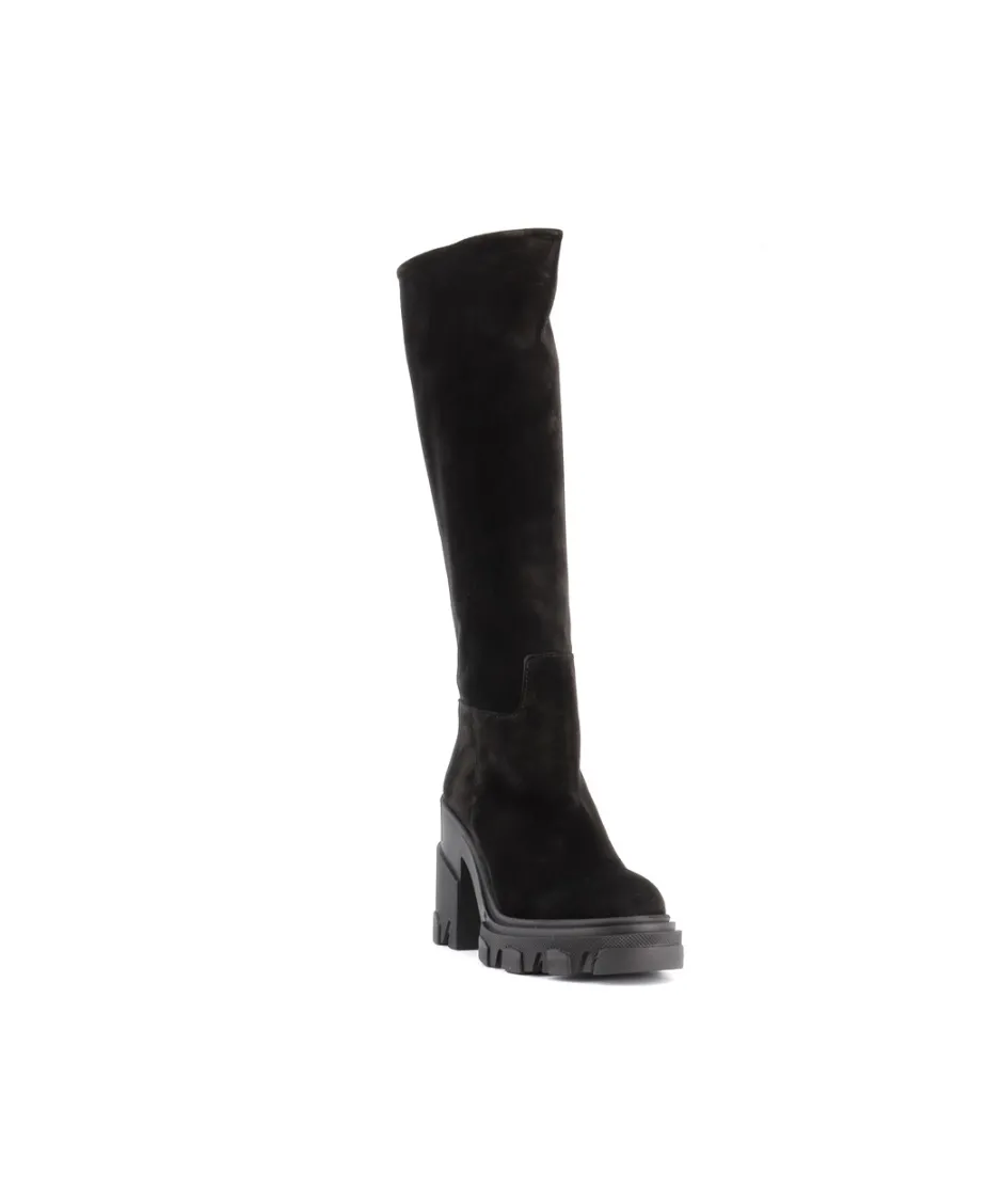Osmose Shoes Bottes-BOTTE MALEK DAIM NOIR