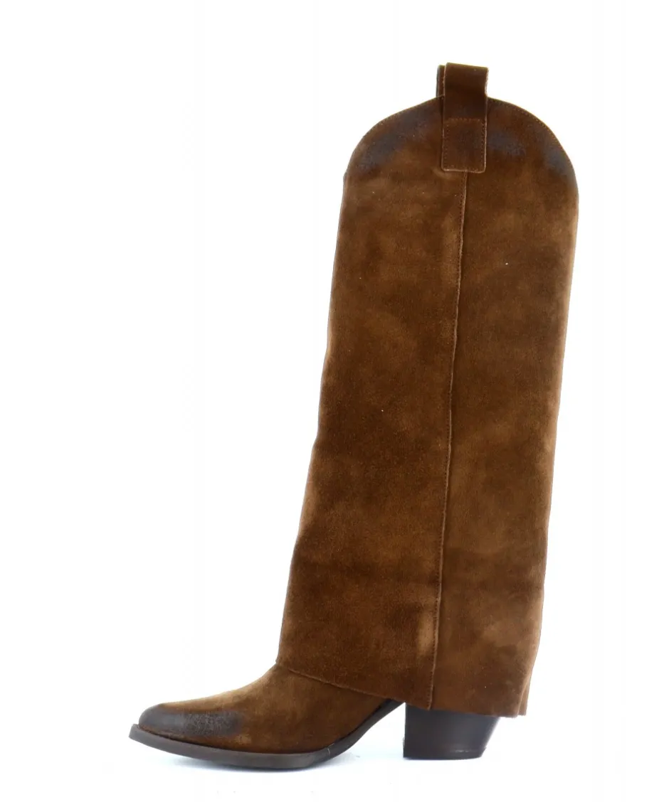 Osmose Shoes Bottes-BOTTE NATA DAIM MARRON