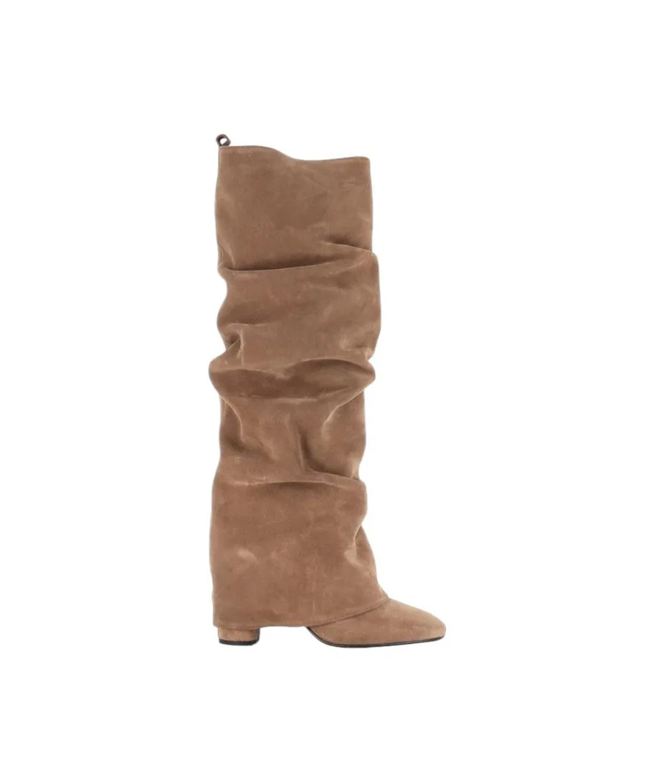 Osmose Shoes Bottes-BOTTE PARIS DAIM TAUPE