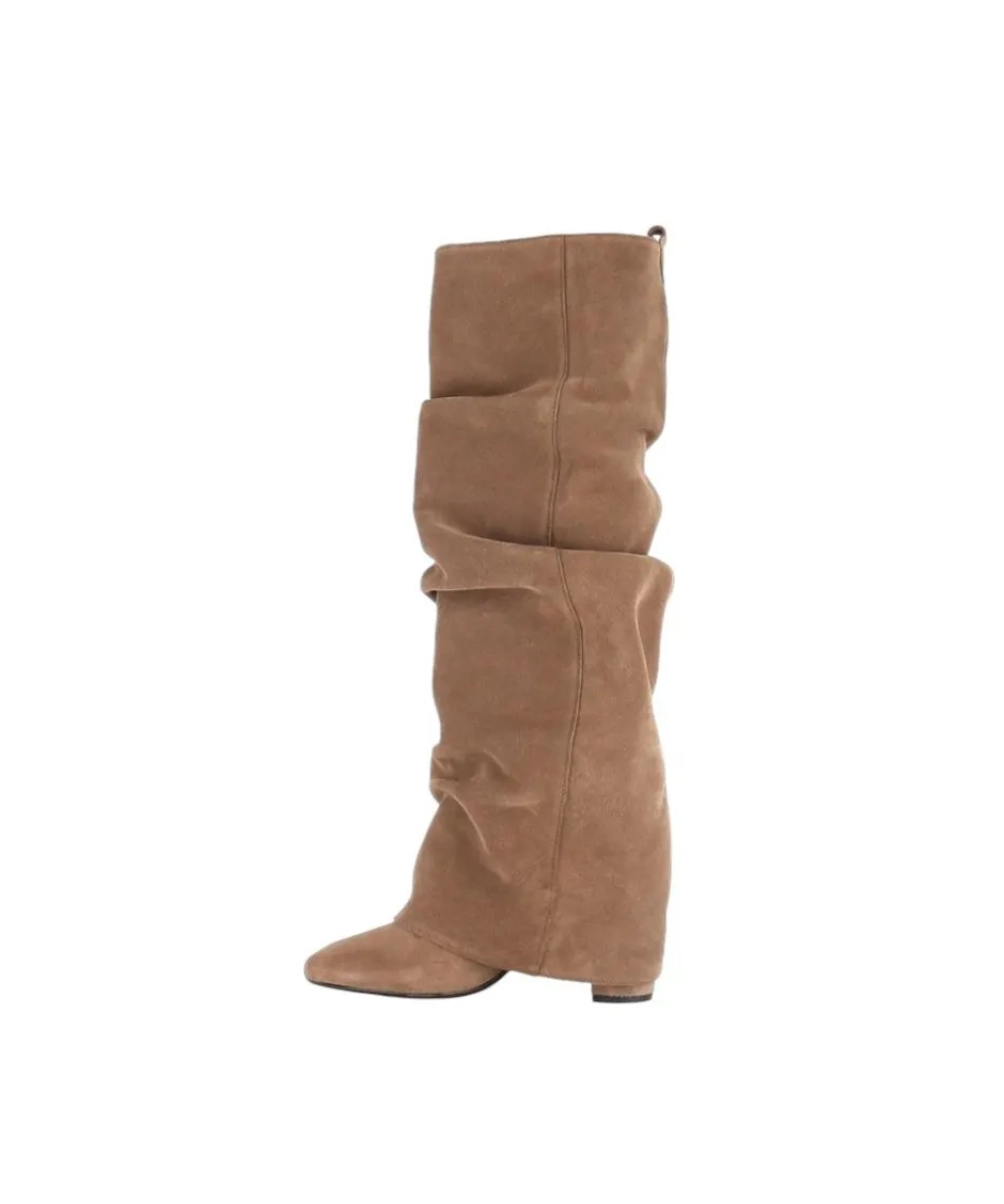 Osmose Shoes Bottes-BOTTE PARIS DAIM TAUPE