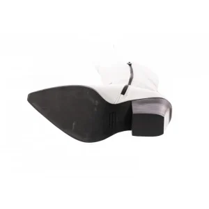 Osmose Shoes Tiags | Bottes-Botte Tiag Fiamma : Cuir Blanc à Talon Biseauté