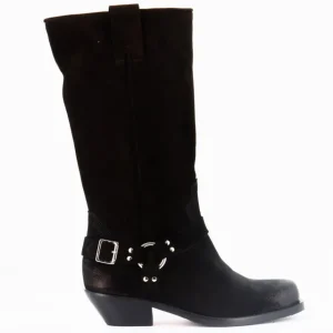 Osmose Shoes Tiags | Bikers-BOTTE TINA DAIM NOIR