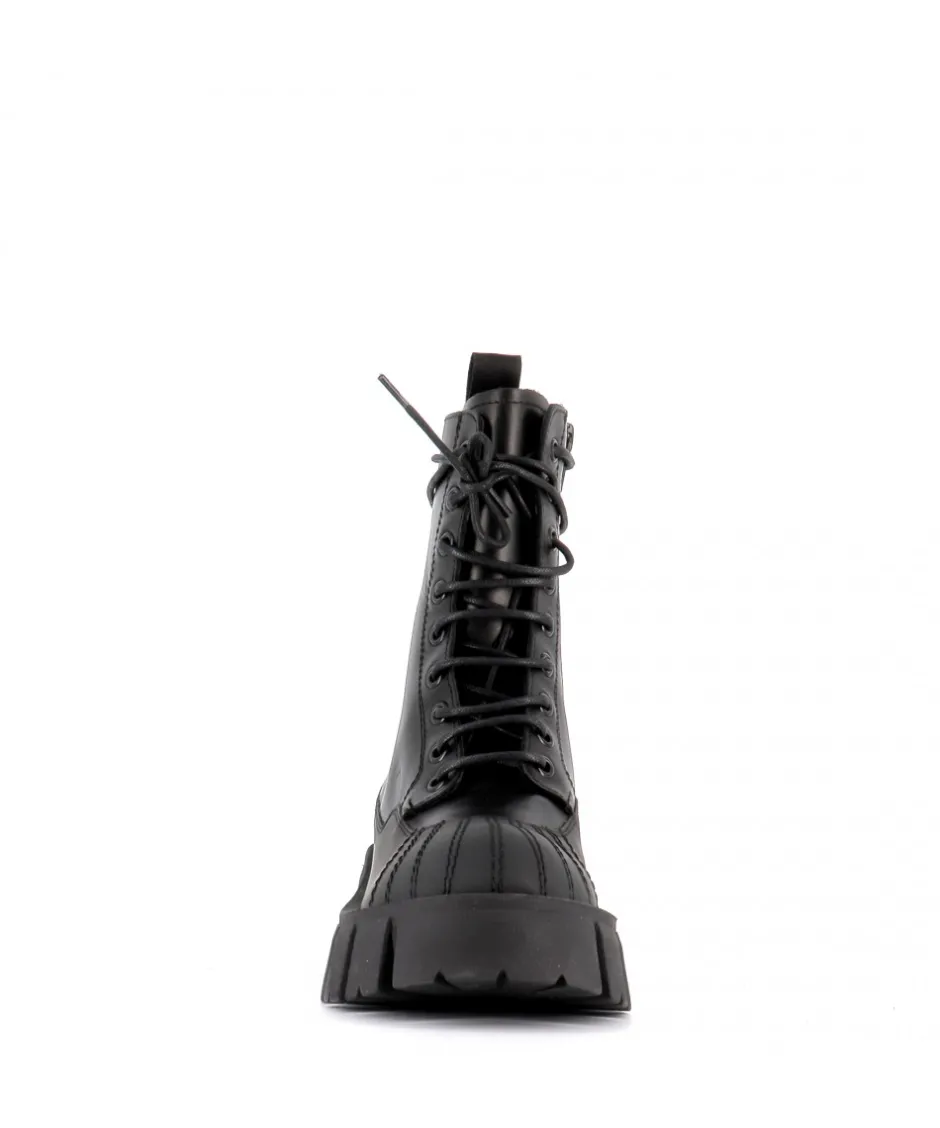 Osmose Shoes Boots - Bottines-BOTTINE ATIKA CUIR NOIR