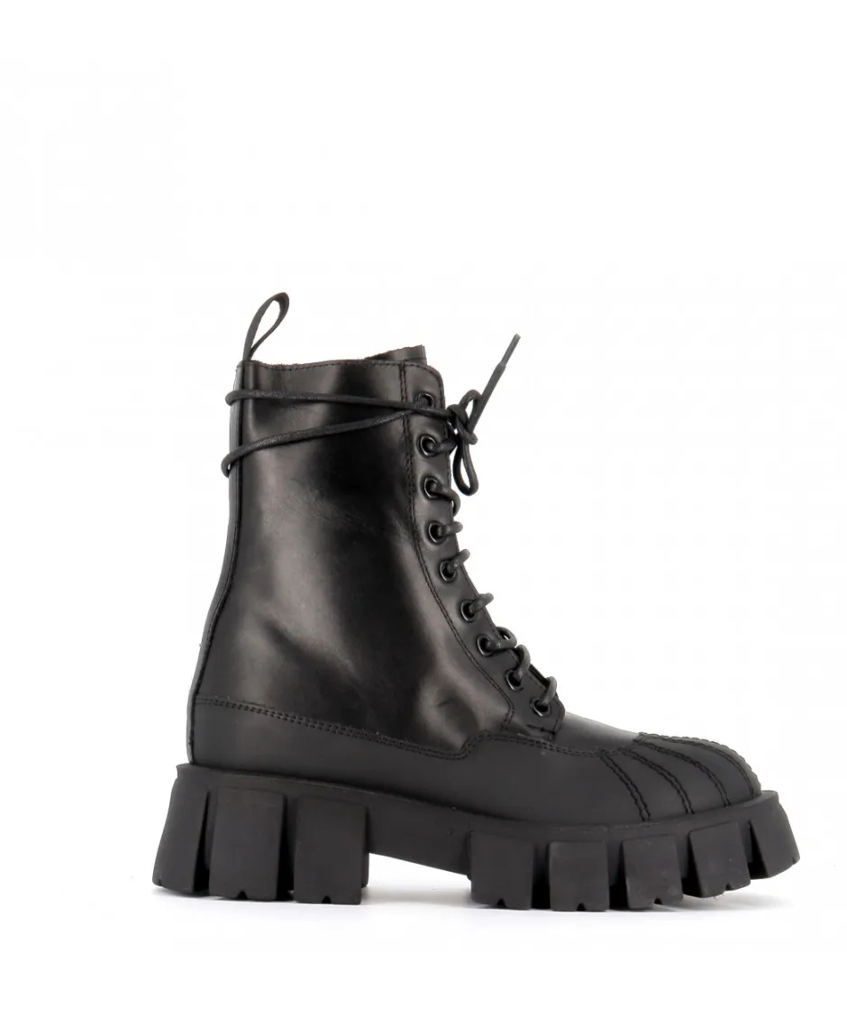 Osmose Shoes Boots - Bottines-BOTTINE ATIKA CUIR NOIR
