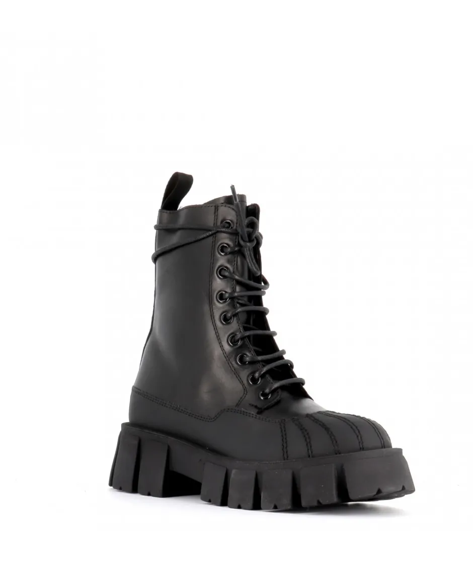Osmose Shoes Boots - Bottines-BOTTINE ATIKA CUIR NOIR