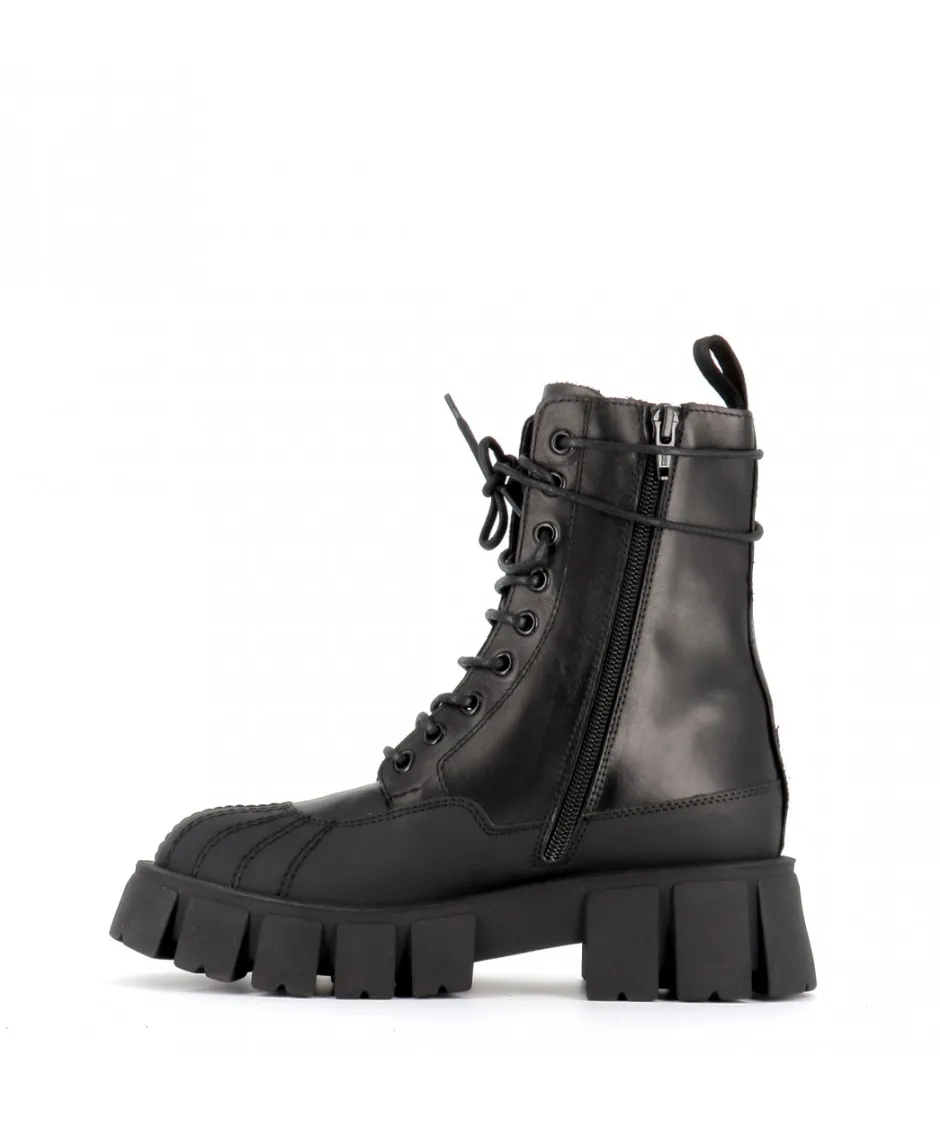Osmose Shoes Boots - Bottines-BOTTINE ATIKA CUIR NOIR
