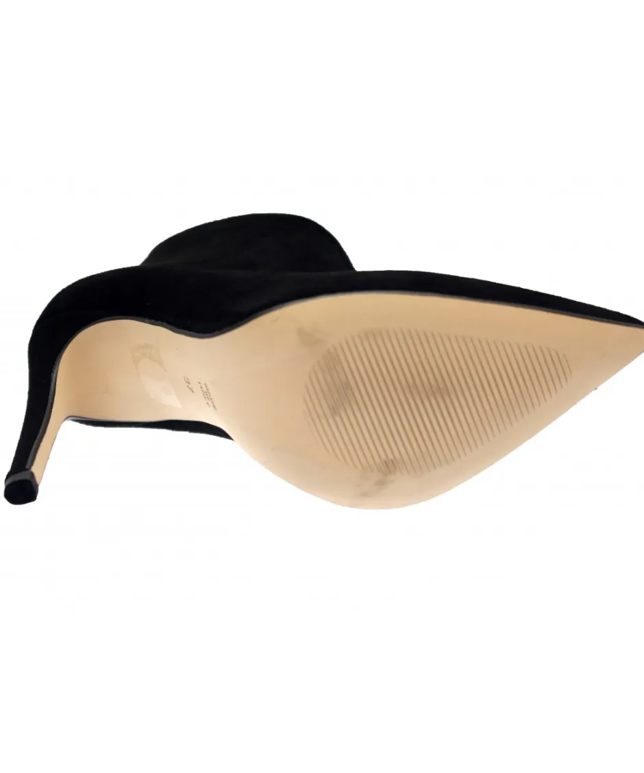 Osmose Shoes Escarpins | Boots - Bottines-Bottine Britney : Daim Noir à Talon