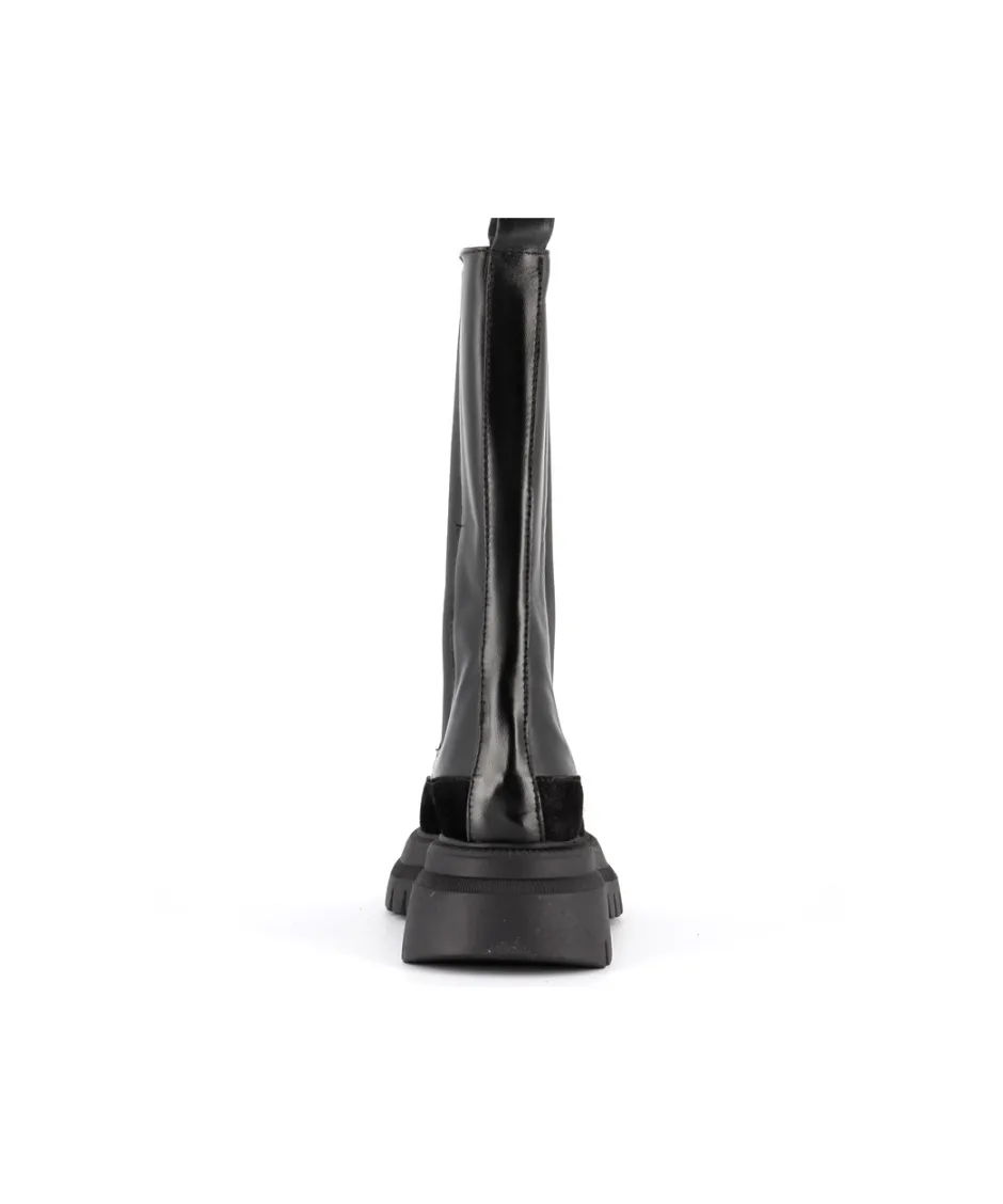 Osmose Shoes Boots - Bottines | Bottes-BOTTINE CHELSEA CHIARA CUIR NOIR