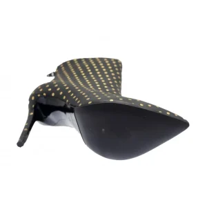 Osmose Shoes Boots - Bottines-Bottine France: Cuir Noir Pois Or Talon Haut