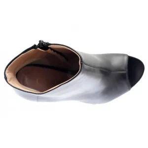 Osmose Shoes Boots - Bottines-Bottine Jojo : Cuir Noir Ajouré à Talon