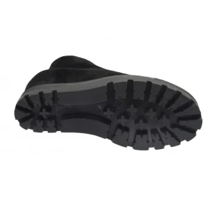 Osmose Shoes Boots - Bottines-Bottine Malek : Compensée Daim Noir à Lacet