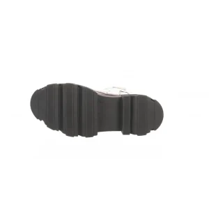 Osmose Shoes Bikers | Boots - Bottines-Bottine Matellasé Laminé Argent à Talon Crampon