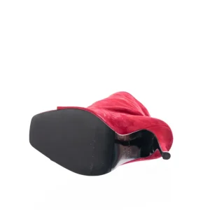 Osmose Shoes Boots - Bottines-Bottine Rouge ouverte a Talon aiguille