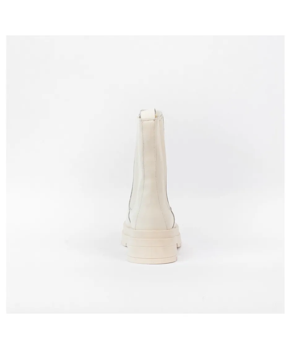 Osmose Shoes Boots - Bottines-BOTTINE SAB CHELSEA CUIR BEIGE