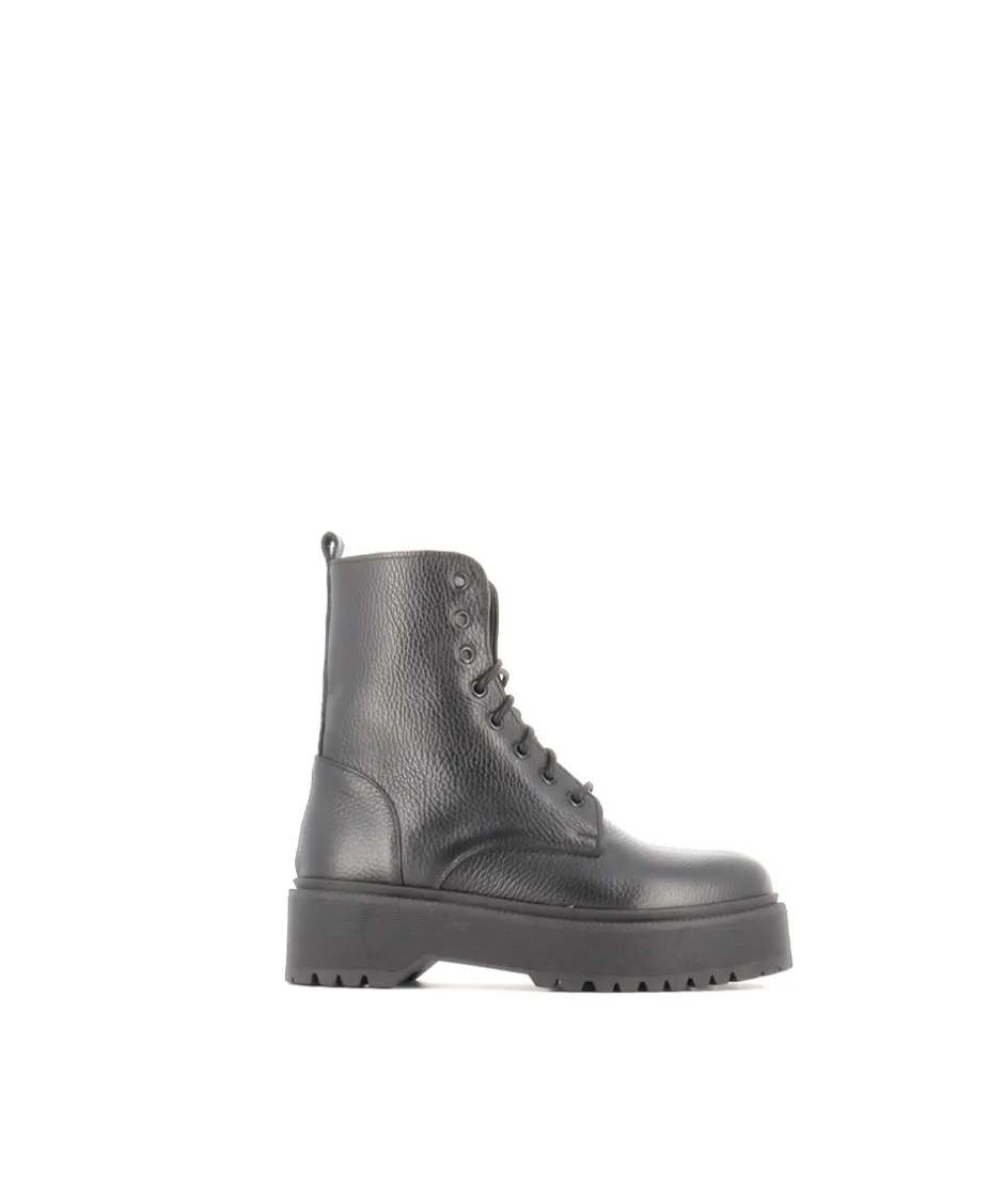 Osmose Shoes Bikers | Boots - Bottines-BOTTINE SOFI9 CUIR NOIR