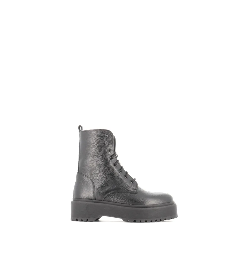 Osmose Shoes Bikers | Boots - Bottines-BOTTINE SOFI9 CUIR NOIR