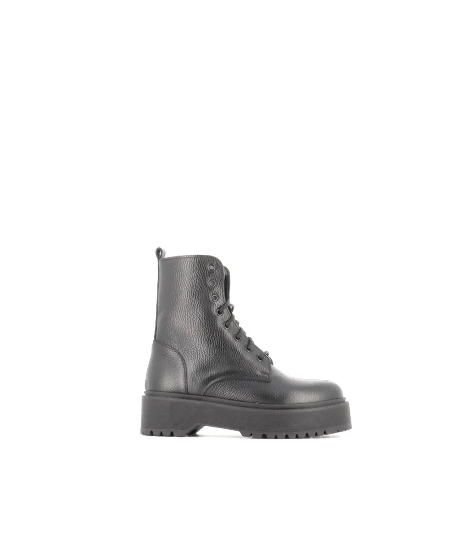 Osmose Shoes Bikers | Boots - Bottines-BOTTINE SOFI9 CUIR NOIR