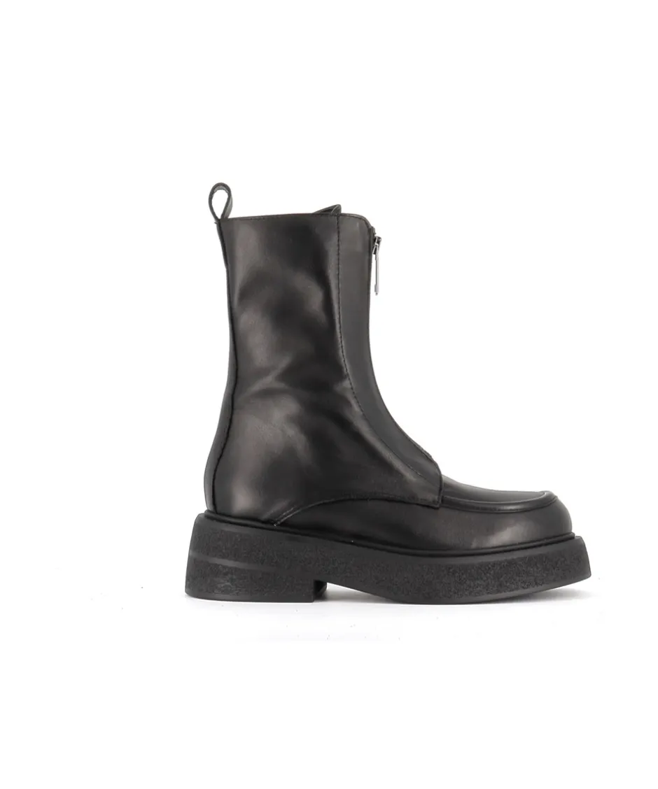 Osmose Shoes Bikers | Boots - Bottines-Bottines Zora cuir noir