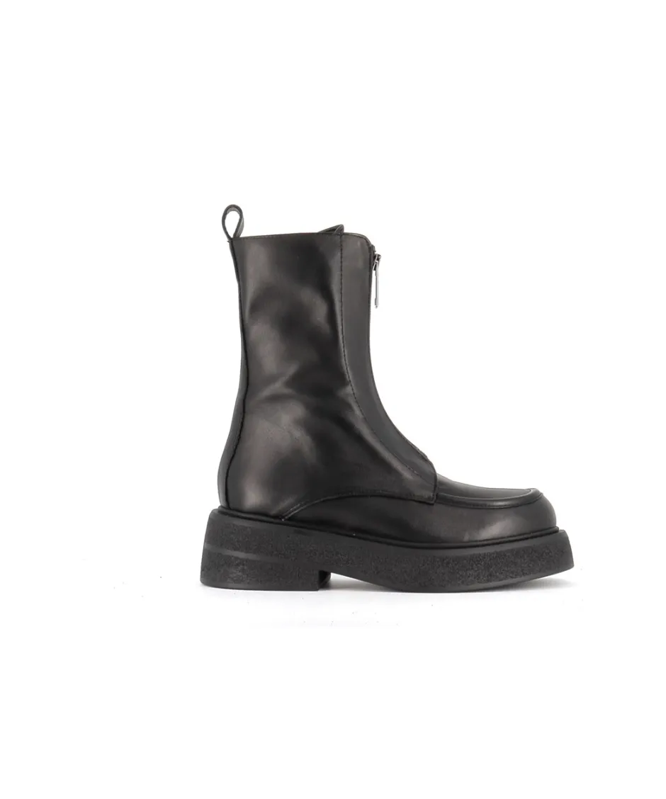 Osmose Shoes Bikers | Boots - Bottines-Bottines Zora cuir noir