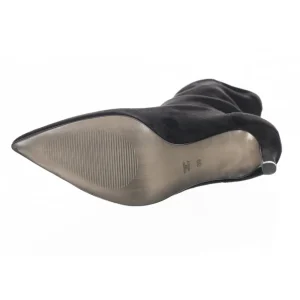 Osmose Shoes Boots - Bottines-Célia Bottine stretch : Effet Daim Noir à Petit Talon