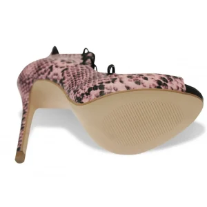 Osmose Shoes Escarpins-Escarpin Lindsey : Python Verni Rose & Noir