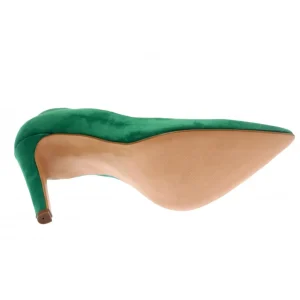 Osmose Shoes Escarpins-Escarpin Lucinda : Daim Vert à Talon