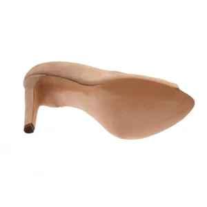 Osmose Shoes Escarpins-Escarpin Scarlette : Daim Rose Poudré Ajouré à Talon
