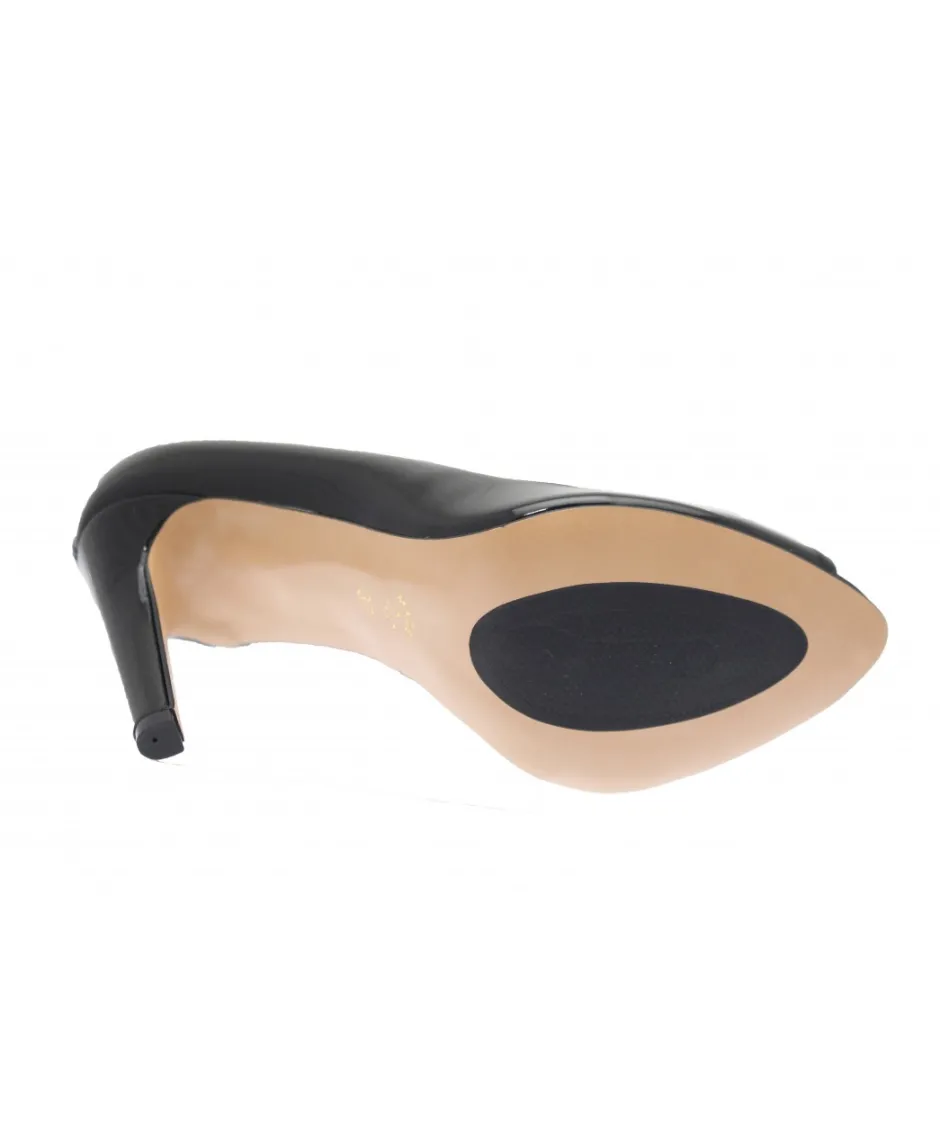 Osmose Shoes Escarpins | Sandales & Nu-Pieds-Escarpin Scarlette: Verni Noir à Talon