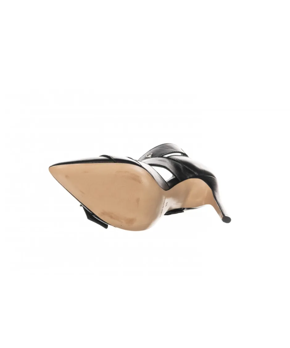 Osmose Shoes Escarpins-Escarpin triple boucles Cuir Noir