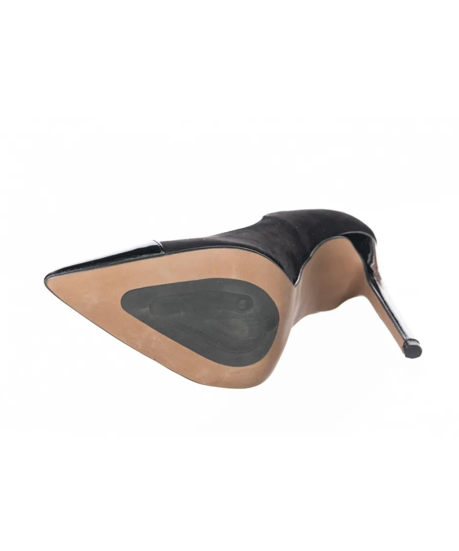 Osmose Shoes Escarpins-Ludivine Escarpin Vernis noir à talon fin