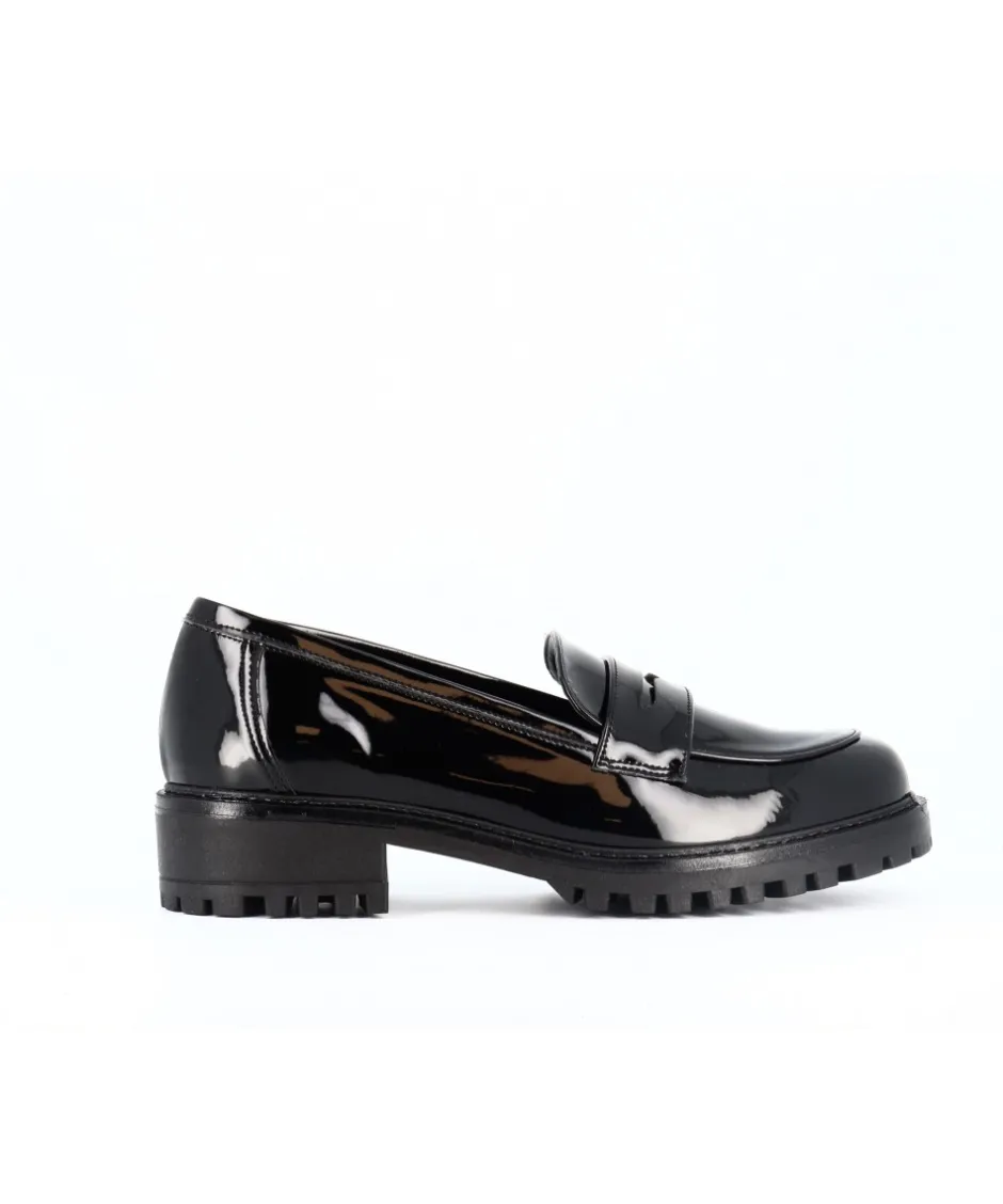 Osmose Shoes Mocassins-MOCASSIN VERNIS NOIR