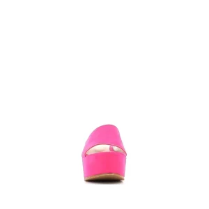 Osmose Shoes Sandales & Nu-Pieds-MULE COMPENSEE MICROFIBRE FUSCHIA
