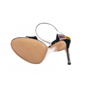 Osmose Shoes Sandales & Nu-Pieds-Sandale Anna : Vernis Noir à bride & Talon