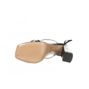 Osmose Shoes Sandales & Nu-Pieds-Sandale Cuir Noir à Fines Brides