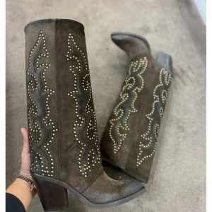 Osmose Shoes Tiags | Bottes-TIAG ATHENA CUIR MARRON ET OR